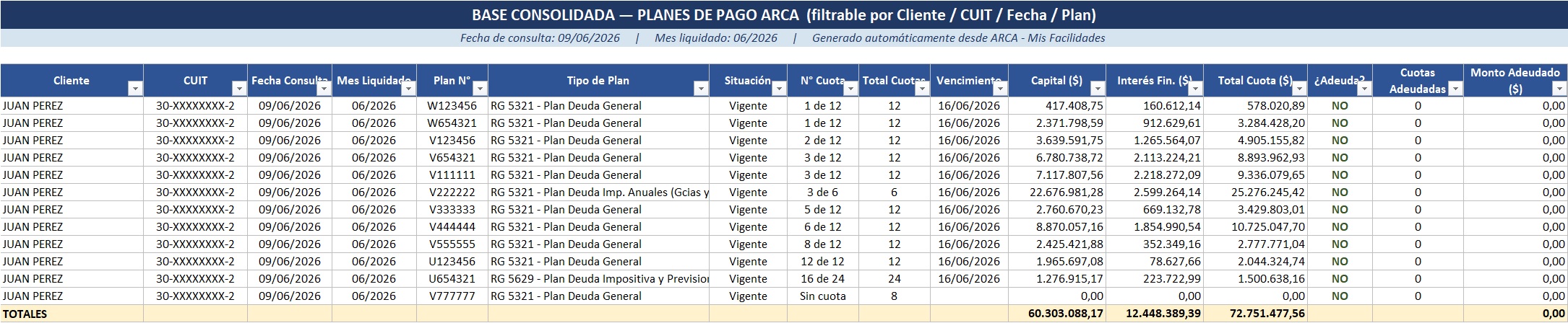 Automatización de Planes de Pago ARCA — captura 5